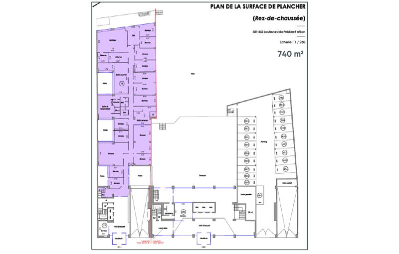 Bureau à acheter de 3 052 m² à Bordeaux - 33000 plan - 1