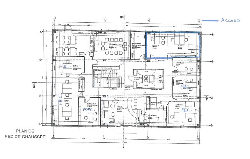 Bureau à vendre de 715 m² à Bruges - 33520 plan - 1