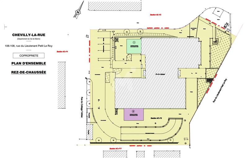 Bureau à acheter de 1 269 m² à Chevilly-Larue - 94550 plan - 1