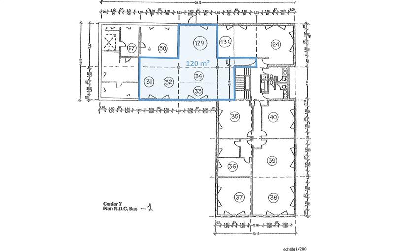 Achat de bureau de 217 m² à Évry - 91000 plan - 1