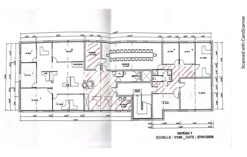 Bureau en vente de 758 m² à Gémenos - 13420 plan - 1