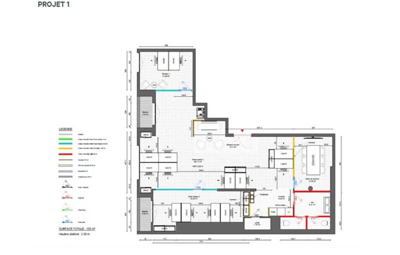 Achat de bureau de 125 m² à Levallois-Perret - 92300 plan - 1