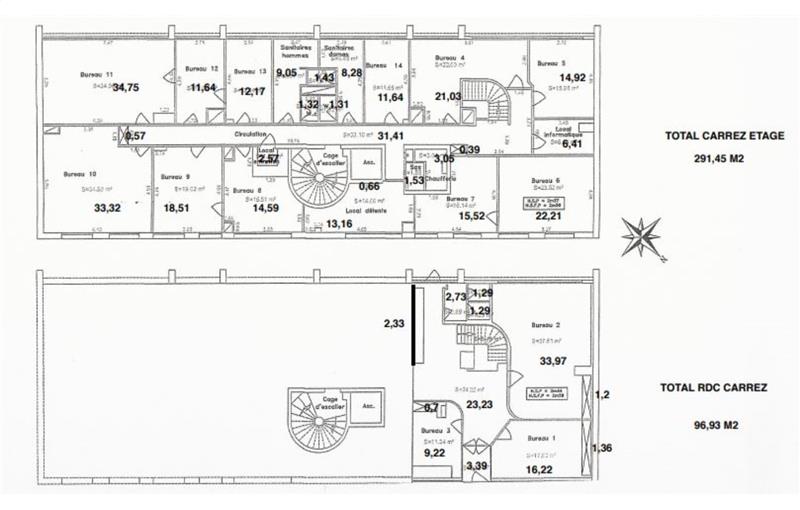 Bureau à acheter de 388 m² à Lille - 59000 plan - 1