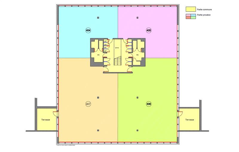 Achat de bureau de 430 m² à Loos - 59120 plan - 1