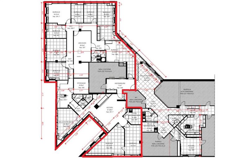 Bureau à vendre de 329 m² à Lyon 9 - 69009 plan - 1