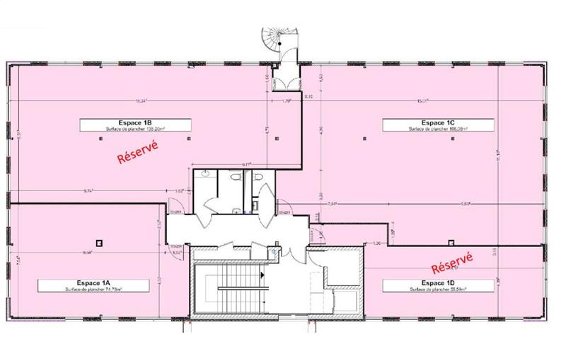 Achat de bureau de 463 m² à Mérignac - 33700 plan - 1