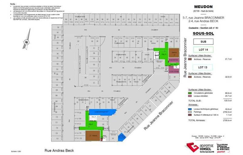 Bureau en vente de 6 359 m² à Meudon - 92190 plan - 1