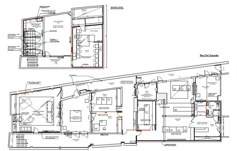 Bureau à vendre de 645 m² à Nantes - 44000 plan - 1
