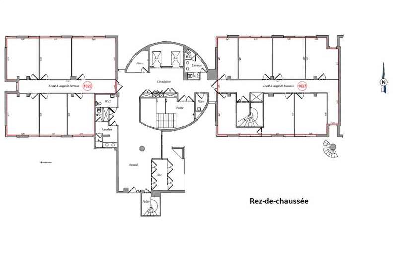 Vente de bureau de 151 m² à Noisy-le-Grand - 93160 plan - 1