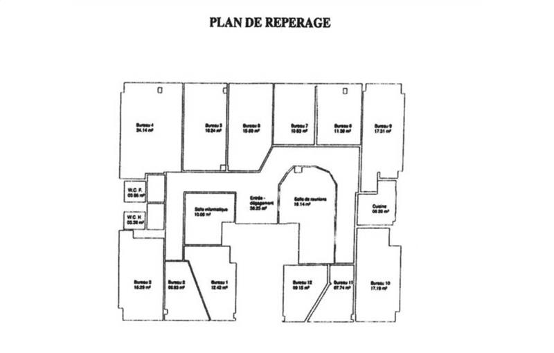Vente de bureau de 247 m² à Paris 15 - 75015 plan - 1