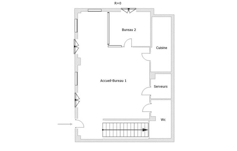 Bureau à vendre de 108 m² à Saint-Priest - 69800 plan - 1