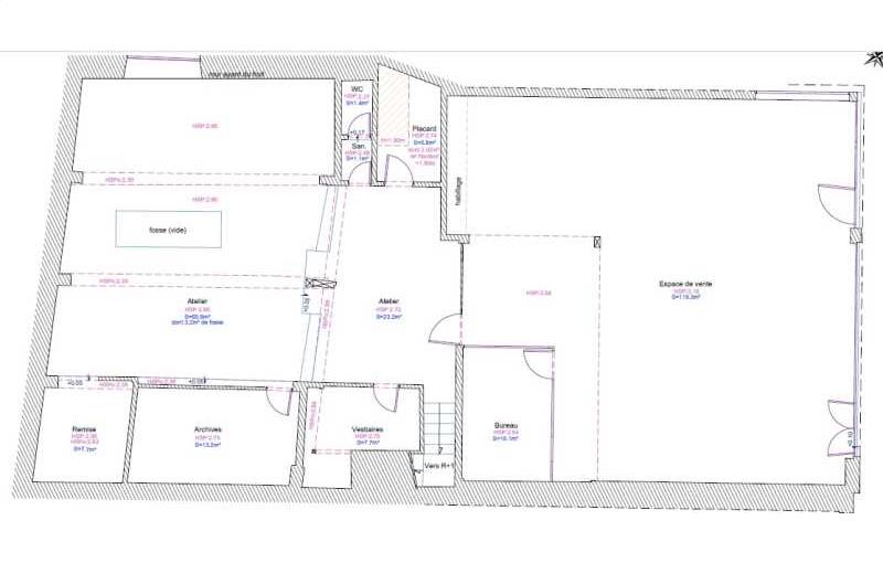 Achat de local commercial de 260 m² à Jouars-Pontchartrain - 78760 plan - 1