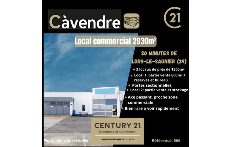 Local commercial à vendre de 2 920 m² à Lons-le-Saunier - 39000 photo - 1
