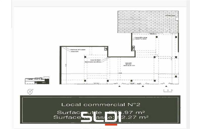 Local commercial en vente de 296 m² à Sathonay-Camp - 69580 plan - 1