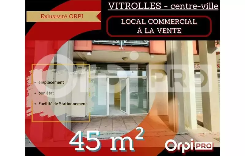 Achat de local commercial de 45 m² à Vitrolles - 13127