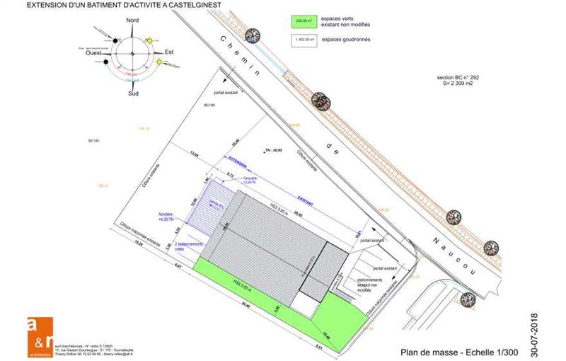 Achat d'entrepôt de 654 m² à Castelginest - 31780 plan - 1