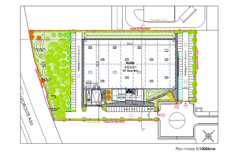 Vente d'entrepôt de 5 000 m² à Lieusaint - 77127 plan - 1