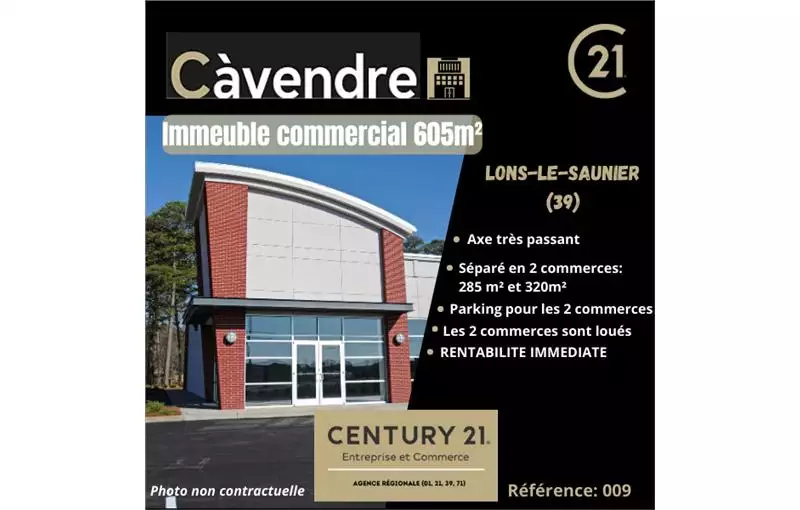 Vente d'entrepôt de 605 m² à Lons-le-Saunier - 39000