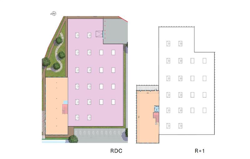 Vente d'entrepôt de 2 654 m² à Montereau-sur-le-Jard - 77950 plan - 1