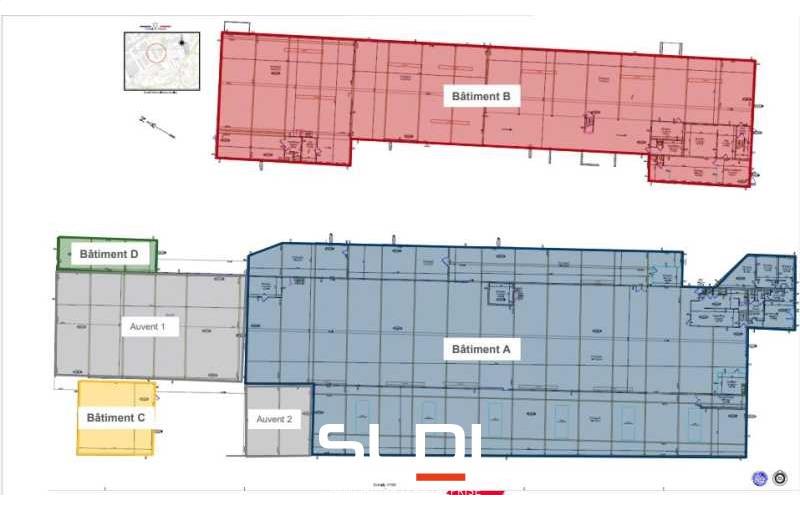 Achat d'entrepôt de 805 m² à Rillieux-la-Pape - 69140 plan - 1
