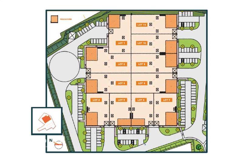 Achat d'entrepôt de 11 984 m² à Saint-Laurent-d'Agny - 69440 plan - 1