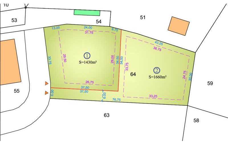 Terrain à acheter de 3 090 m² à Cavignac - 33620 plan - 1