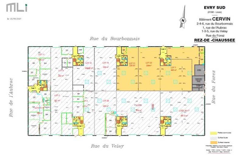 Location Entrepôt Lisses (91090) plan - 1