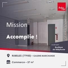 Location local commercial à Rubelles (77950)